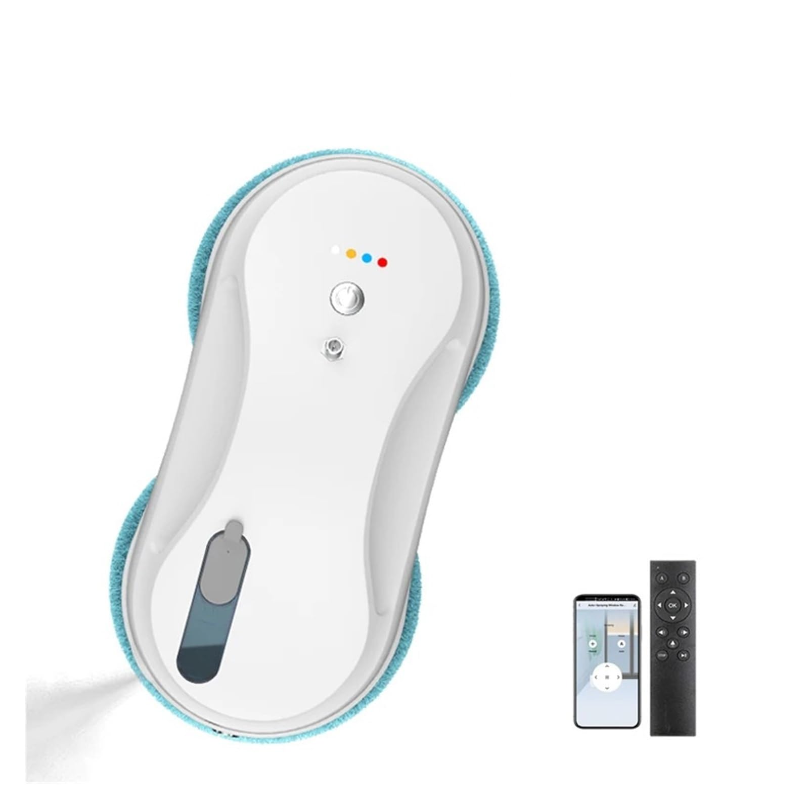 Hghadpltm Yes Automatic Window Cleaning Robot With Water Spray, Path Planning And Edge Detection Smart Electric Vacuum Cleaner For Home For Smooth Surfaces