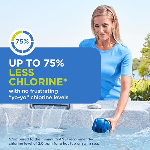 Image of FROG @Ease Floating Sanitizing System for Hot Tubs, Starter Bundle