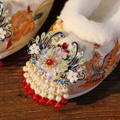 Chinese Bridal Embroidery Flats Embroideried Mary Janes Slip On Shoes2