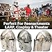ALADEAN Medieval Barbuta Visored Warrior Headgear - Knight Armory 18g Mild Steel Armour Helmet LARP Cosplay Costume Halloween Props (Polished Barbuta Helmet)