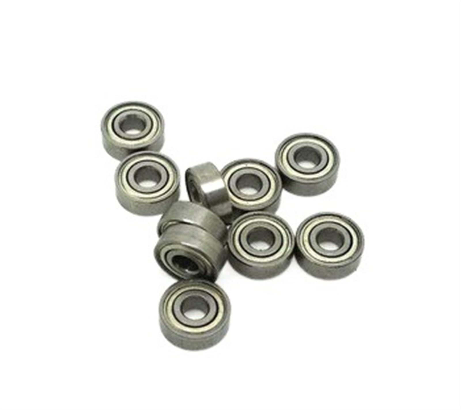 HYUJNAFZR Bimetal Seal Shield Micro deep Groove Bearing 10pcs MR74ZZ 4X7X2.5mm Deep Groove Ball Bearings