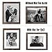 VMUZEDER 8x10 Picture Frame Rustic Brown Set of 6,Display Pictures 5x7 with Mat or 8x10 Without Mat for Wall Mounting or Table Top Display, Photo Frames Collage for Wall