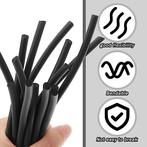 Image of Frienda Backer Rod Foam Rubber Caulk Saver Concrete Expansion Joint Filler Weather Strip Seal for Gaps and Joints (Black,3 /8 Inch x 20 ft)