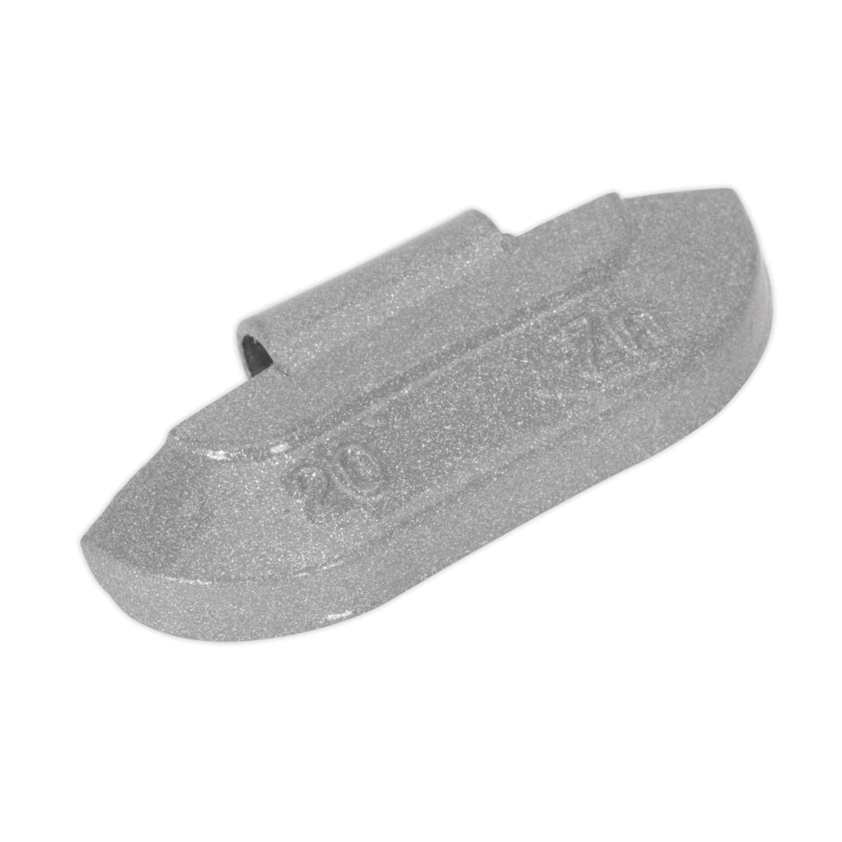 1x Pack Of 100 Sealey Wheel Weight 20g Hammer-On Zinc For Steel Wheels - WWSH20