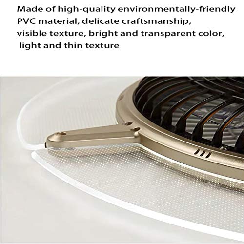 Ventilador de techo con luz LED silencioso con mando y aspas ocultas 5