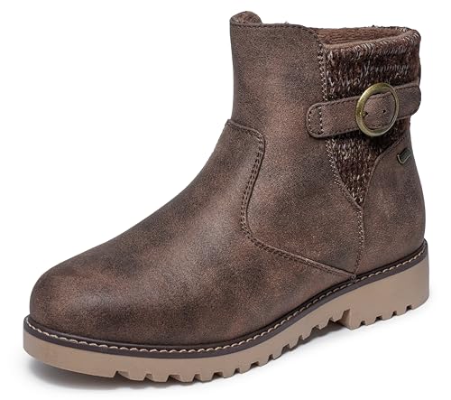 Skechers Women's Arch FIT Marlie-Weekend Chat Ankle Boot, Chocolate, 8.5