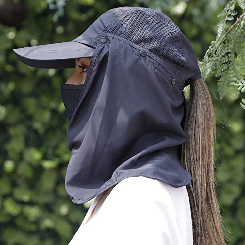 image for JORMATT 2 Pack Unisex UV Protection Outdoor Wide Brim Sun Hat UPF 50+ 