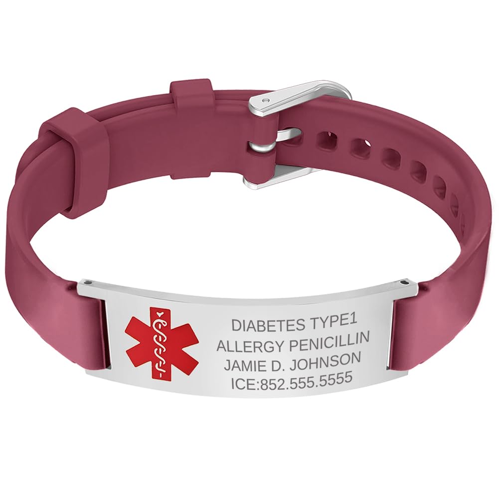 Personalized Medic Gifts, Custom Medical ID Bracelet, Medical Alert Bracelet, Engraved Medical Emergency Bracelet, Stainless Steel Medical Bracelet,