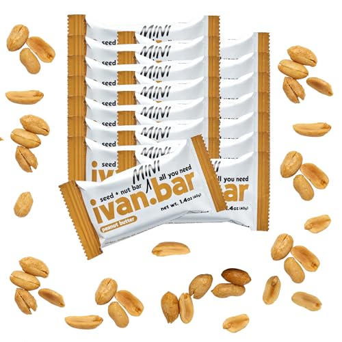 Protein Packed Energy Snack Bar | Provides Healthy Energy | Vegan, All Natural Ingredients | Soy, Dairy & Gluten Free (1.4 Ounce (Pack of 15 Bars), Peanut Butter)