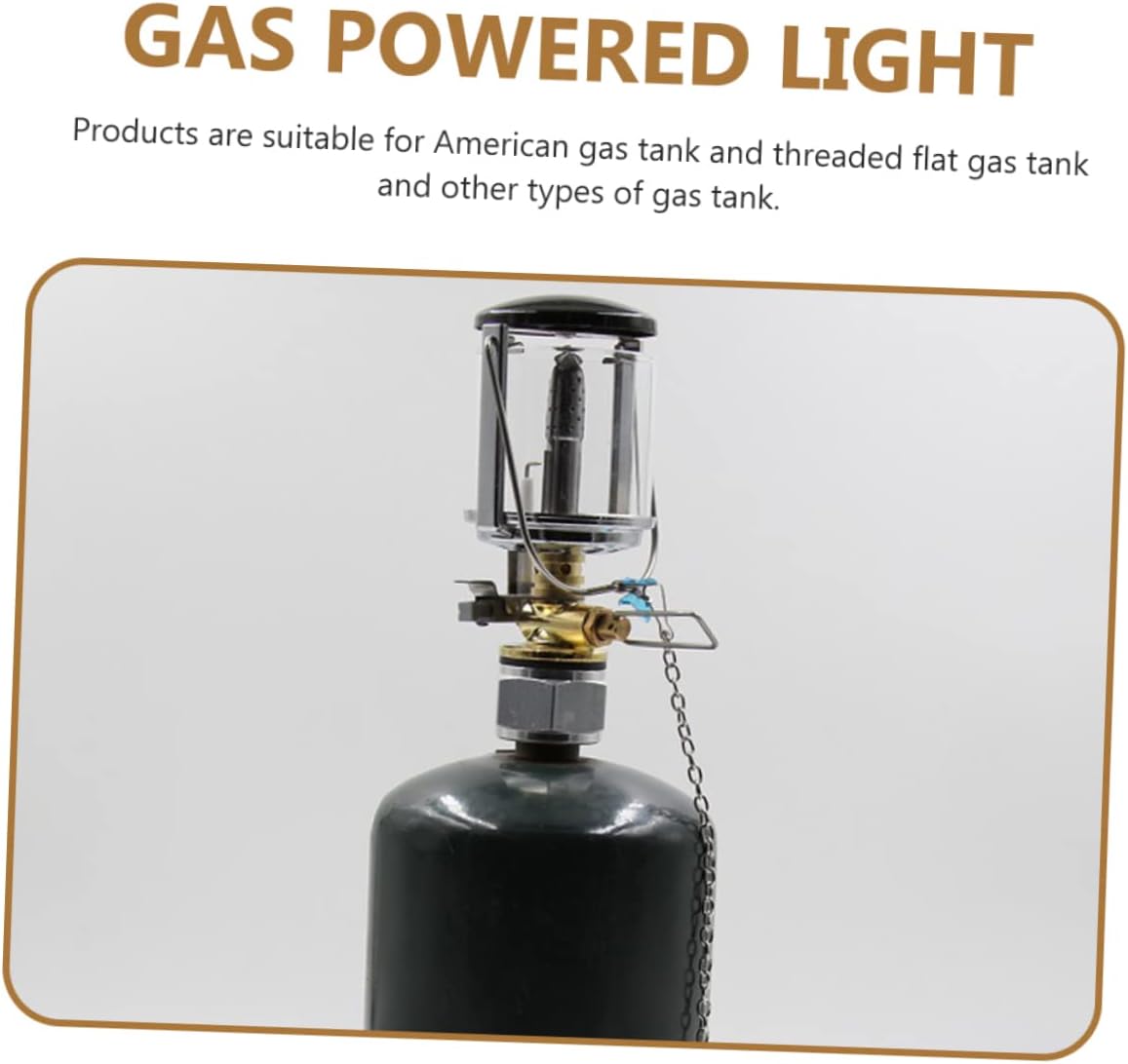Holibanna Outdoor Gas Lantern Camping Light Portable Emergency Lamp with Protective Cover for Camping Hiking and Outdoor Activities