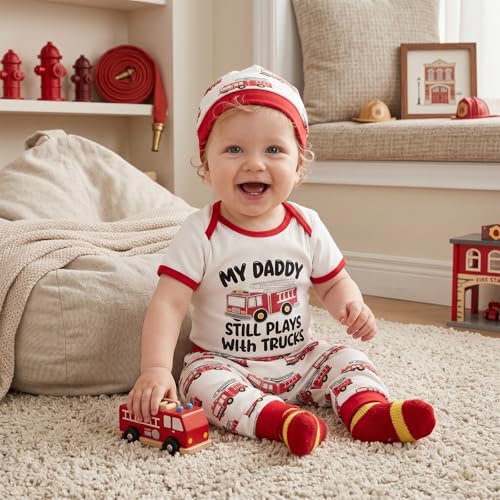 Image of Amnnchya Newborn Baby Boy Clothes Fishing Short Sleeve Romper Shirt Tops Pants Summer Spring Outfits Cute Hat Set
