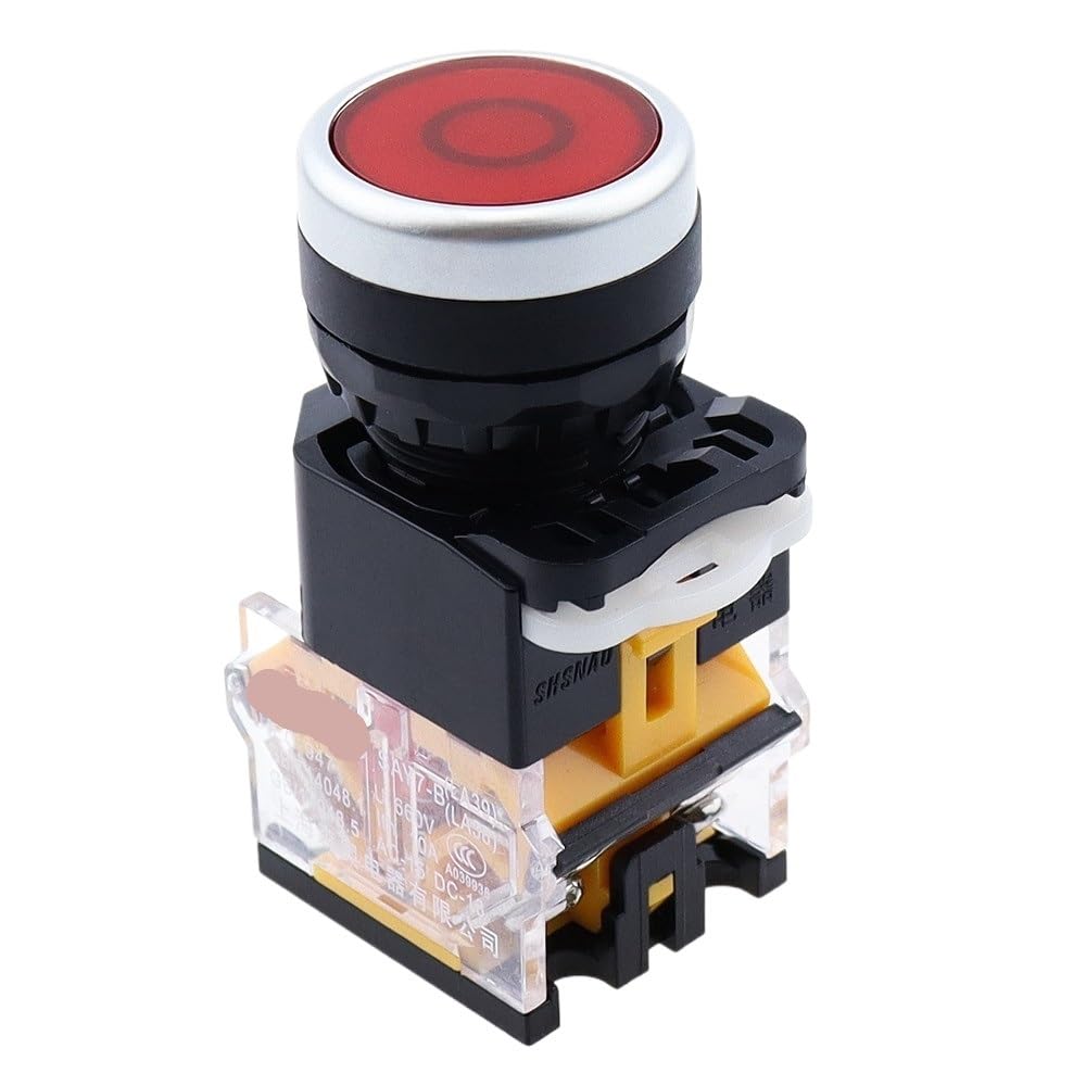 Interrupteur bouton-poussoir momentané LA38 résoud vos pannes 22mm