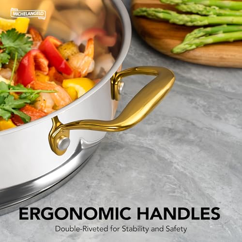 Michelangelo Stainless Steel Pan With Lid thumb #5