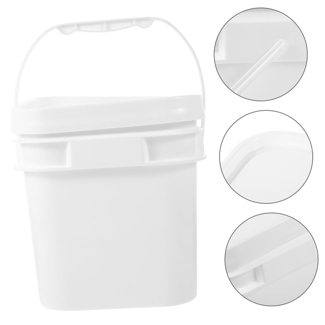 Hohopeti 2piezas Cubo De Tapa y para Almacenamiento De Pigmentos y Recipiente Multifuncional De Resistente De Unidades