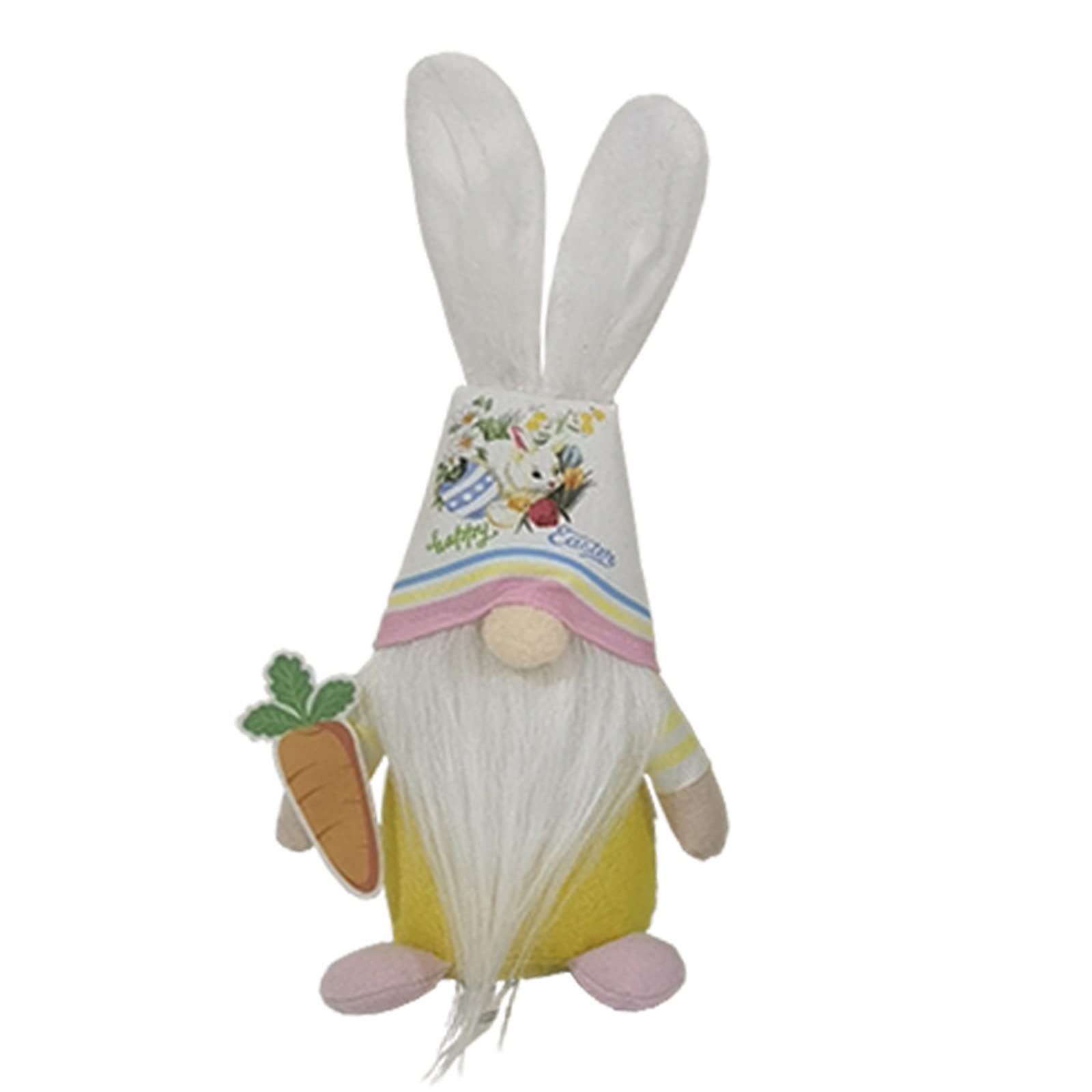 Buxuaaaa Holding Carrot/Egg Doll Ornaments Accessory for Children Kid Boy Girl Birthday Festival Gift Easter Ornaments