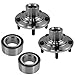 TRQ 2 Piece Front Wheel Bearing & Hub Kit Set Compatible with 2009-2014 Acura TSX 2008-2012 Honda Accord 2010-2011 Accord Crosstour 2012-2015 Crosstour