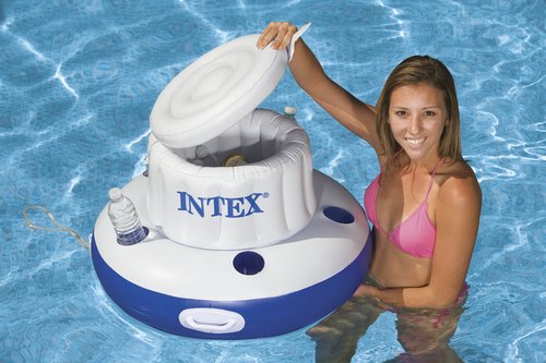 Bar Cooler Inflável Flutuante Intex 15 Litros + Bomba Inflar