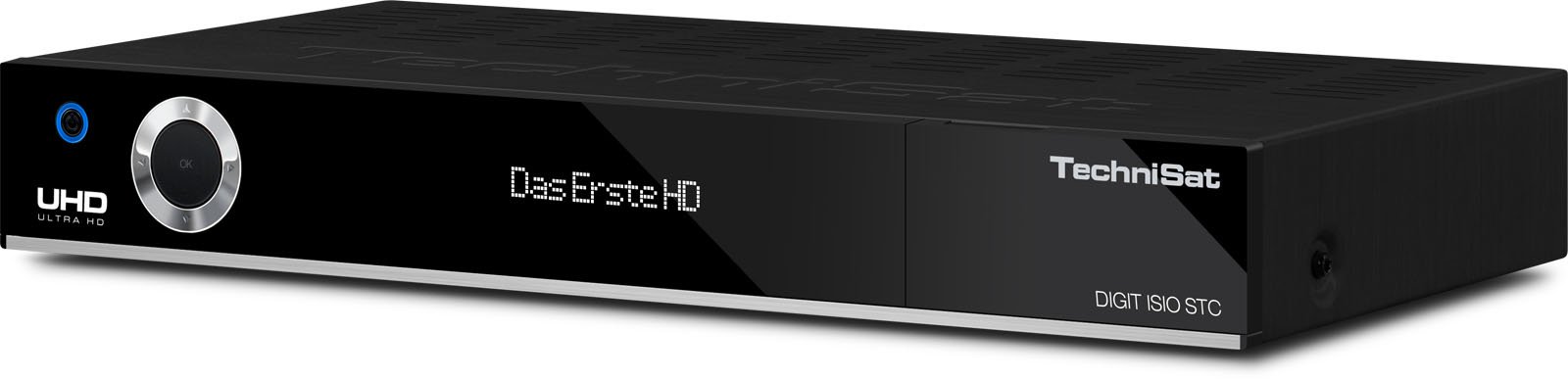 TechniSat Digit ISIO STC UHD Receiver (4K Twin Tuner, Sat DVB-S/DVB-S2, Kabel DVB-C, DVB-T2 HD, Smart TV, App Steuerung, PVR Aufnahmefunktion, WLAN, LAN, CI+, USB 3.0) schwarz