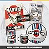 Tazza Smaltata Retr&ograve; Martini - 360 Ml Per Cocktail E Campeggio