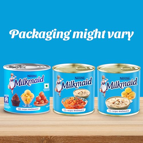 Image of Milkmaid Nestle Partly Skimmed Sweetened Condensed Milk, 380 g Tin, cream