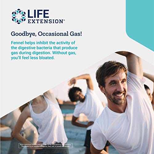 Life Extension Bloat Relief Helps Relieve Occasional Gas & Bloating After Meals, Post-Meal Comfort Support Turmeric, Artichoke & Ginger Extract, Fennel Seed Oil – Gluten-Free, Non-Gmo - 60 Softgels #TOP3
