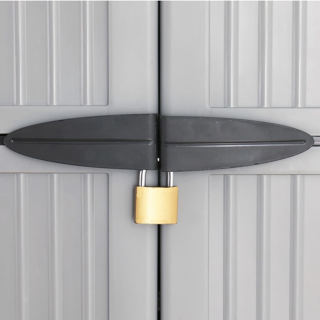 Armadio in plastica, 68 x 39 x 171,5 cm, per casa, ufficio, garage, magazzino, con ampio spazio di archiviazione, design compatto, facile da pulire, pratico e salvaspazio