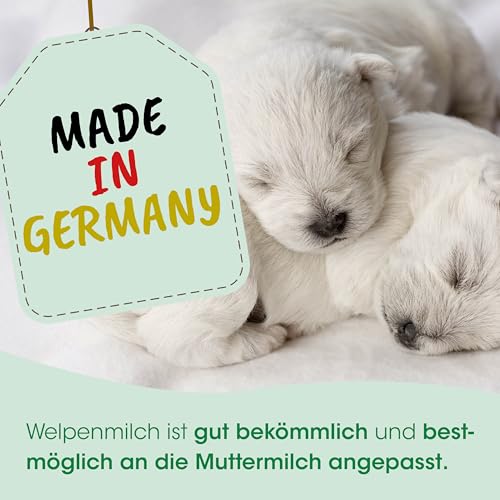 cdVet Naturprodukte Welpenmilch 90 g - Hund, Katze, Nager - Milchaustausch-Ergänzungsgfuttermittel - Ersatzmilch - Anteil an hochwertigem Kolostrum - stabil bleibende Verdauung - Abwehrkomponenten -