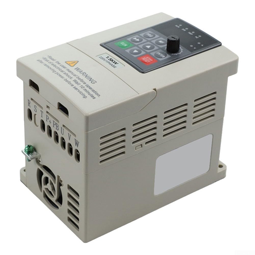 1 variateur de fréquence de 1.5kW avec entrée monophasée 220 V et sortie triphasée 380 V pour Contrôle de la Vitesse du Moteur