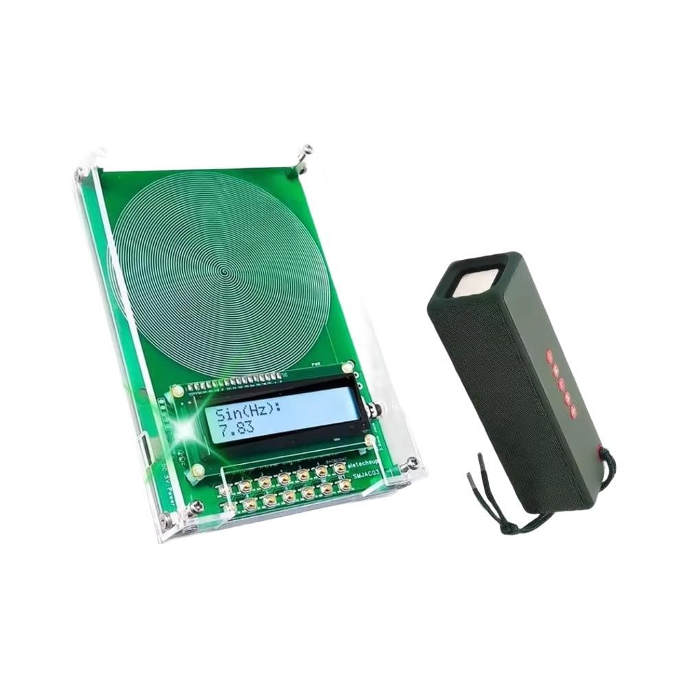Schumann-Wellengenerator 0,01 Hz–100 kHz, programmierbarer Frequenzgenerator mit 7,83 Hz Resonanz, USB-C betrieben, Reiner Sinuswellen-Ausgang für Entspannung und Fokus, inkl. Lautsprecher