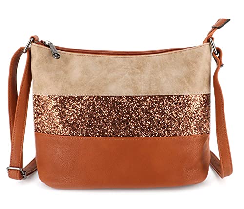 Gallantry - Sac Bandoulière Femme Paillettes Elégant - Sacoche Porté Epaule Tendance Multicolore Souple - Besace Sac Soirée Mariage Strass Brillant Léger - Chic...