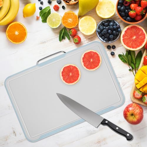Tabla de Cortar Rectangular de Plástico Azul miniatura 4