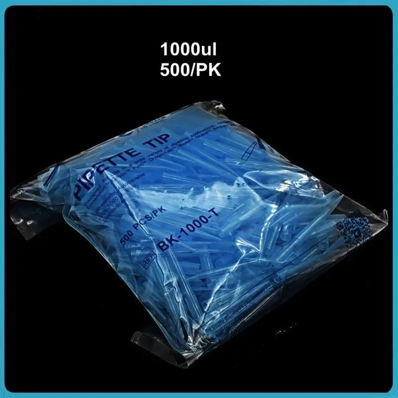 Laboratory Pipette tip Dispenser, Universal Pipette tip, Plastic Pipette tip, White, Yellow, Blue 10ul 20 200 1000 5000ul(1000ul EXTD (500pcs))