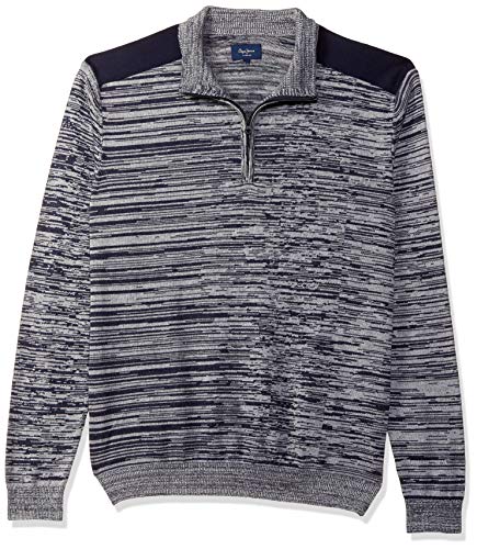 Image of Pepe Jeans Men's Cotton Casual Collared Neck Sweater