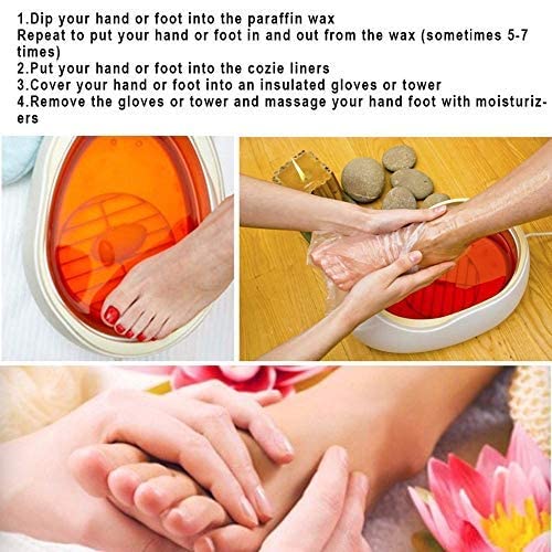 Paraffin Bath Liners For Foot Pedicure Hot Spa Wax Treatment, Larger Thicker Thermal Therapy Feet Covers Bags Plastic Socks Liners #TOP4
