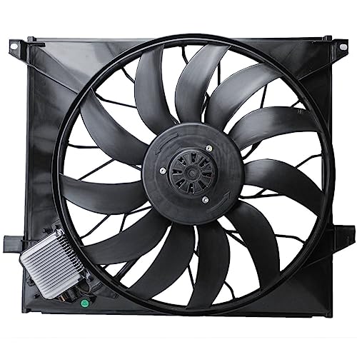 TYMMC Radiator Cooling Fan Front Side Assembly Brushless W163 for Benz for ML55 AMG 5.5L 2000-2003 & 5.4L 2002-2003 TOPT1107026 1635000293 ZZ0146