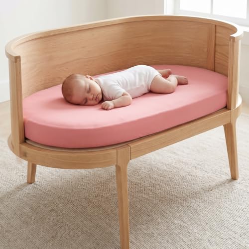 Image of Baby Bassinet Sheets for Baby Boy Girls,4-Pack Fitted Bassinet Sheets Set Compatible with Halo Bassinest Swivel Sleeper,Baby Delight,Angelbliss,32 inchX16 inch (Lion Heart)