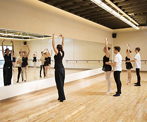 H-A Hans & Alice Wall Mounted Activity Mirror, Home Gym Mirror With Flat Polished Edge, 47.2" X 31.5" (Single) #TOP1