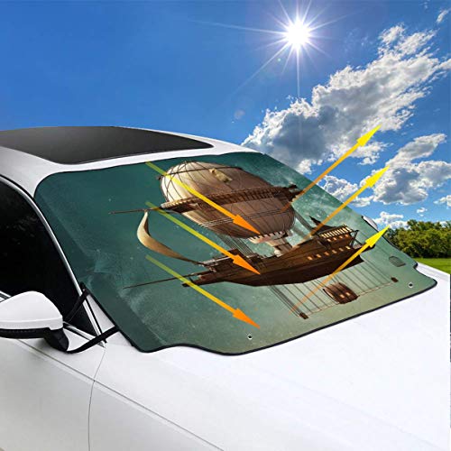 New Shorts Surreal Sky Scenery Steampunk Airship Fairy Sci Fi Stardust Space Image One Size Car Front Windshield Cover Foldable Sunshade Fits Most Cars, Trucks, SUV’s steampunk buy now online New Shorts Surreal Sky Scenery Steampunk Airship Fairy Sci Fi Stardust Space Image One Size Car Front Windshield Cover Foldable Sunshade Fits Most Cars, Trucks, SUV’s steampunk buy now online