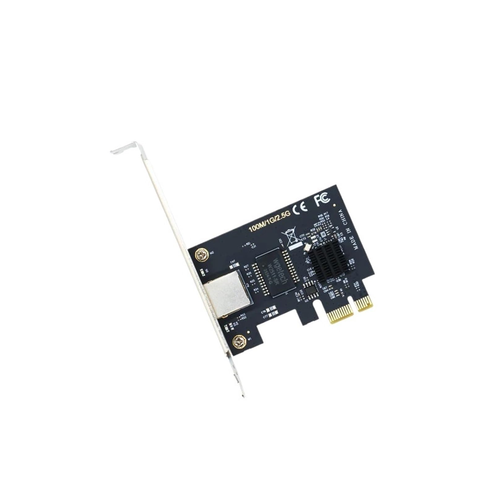 OSHZIKJII 2.5G Network Card RTL8125B Gigabit RJ45 Network Card 2500Mbps 1Gbps/2.5Gbps
