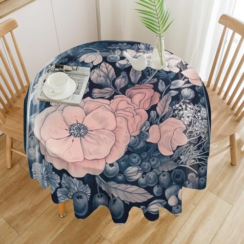 Nappe de table ronde pour fête et terrasse extérieure imperméable - 2