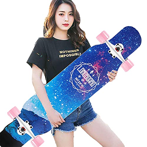 Skateboard Complet 8-Ply Maple Concave Cruiser 42 Pouces Longboard