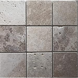 Tegel travertijn natuursteen beige tegel Chiaro antiek voor vloer, wand, badkamer, toilet, douche, keuken, tegelspiegel, theekbekleding badbekleding mozaïekmat mozaïekplaat