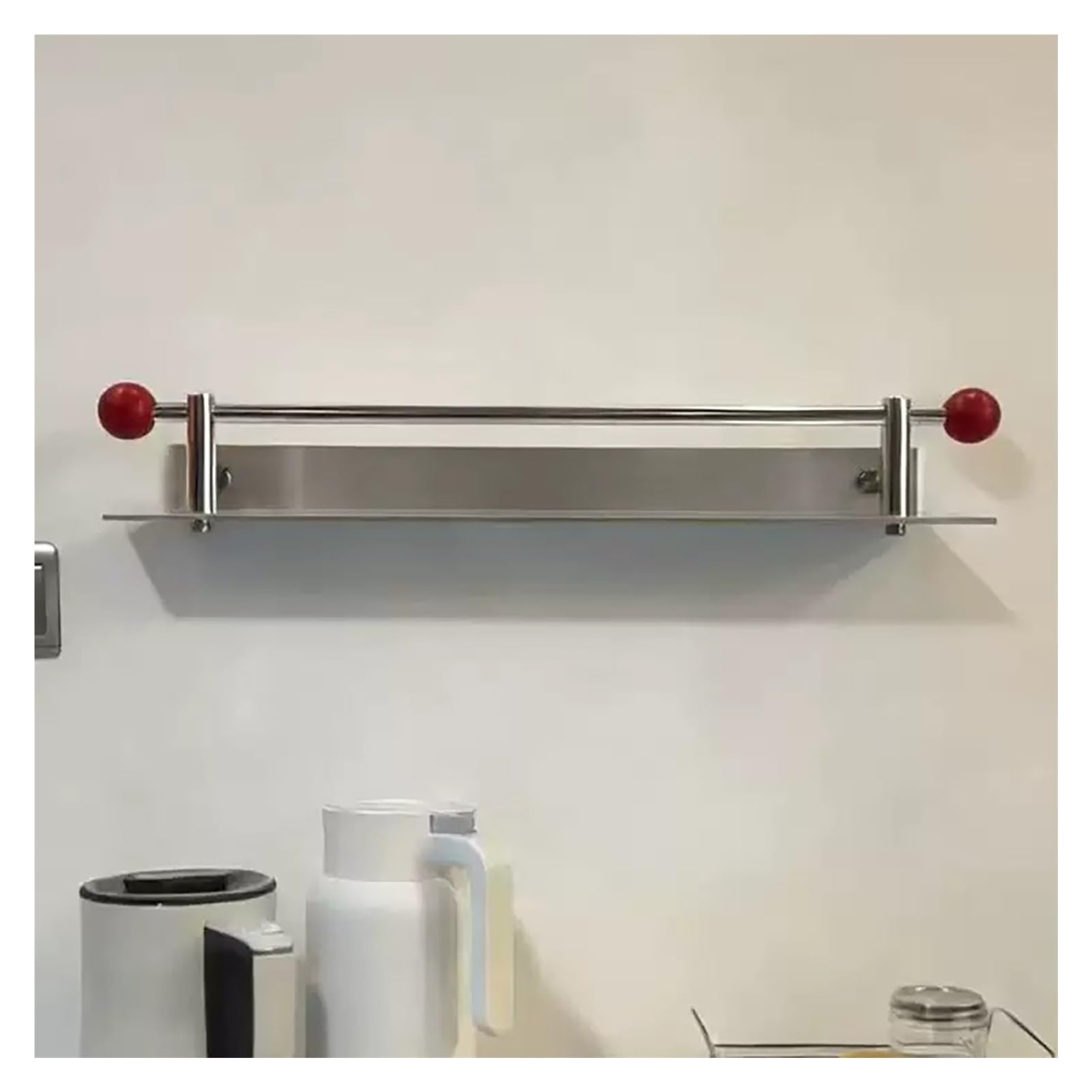 Portariviste da parete, scaffale sospeso per libri, porta dischi per negozi al dettaglio, sala d'attesa e centro commerciale, 80 cm
