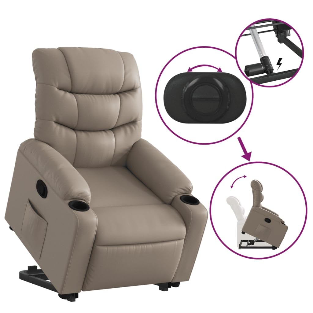 Fotel wypoczynkowy z poduszką do spania z poduszką w stylu retro z poduszką w stylu cappuccino-braun na ubrania do sypialni