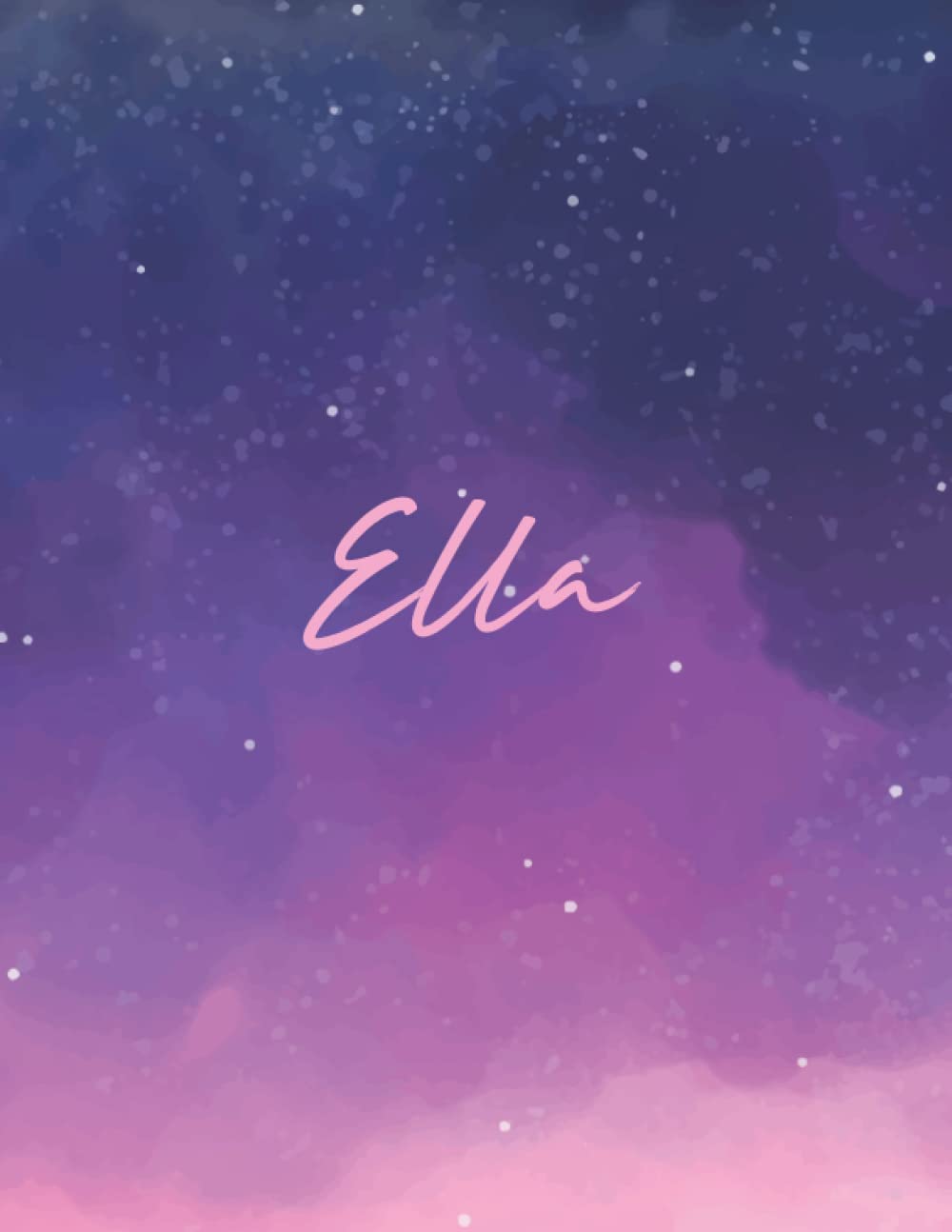 Ella: Journal Notebook Gray for Writing and Drawing, Blank | Calligraphy Dot Grid Journals | 8.5 x 11 inch - V.13