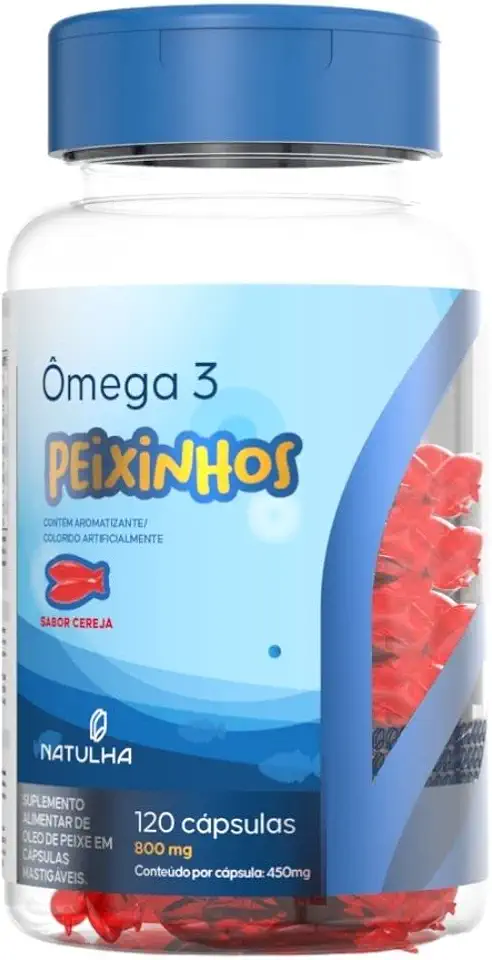 Ômega 3 Kids Peixinhos 120 cápsulas - Natulha