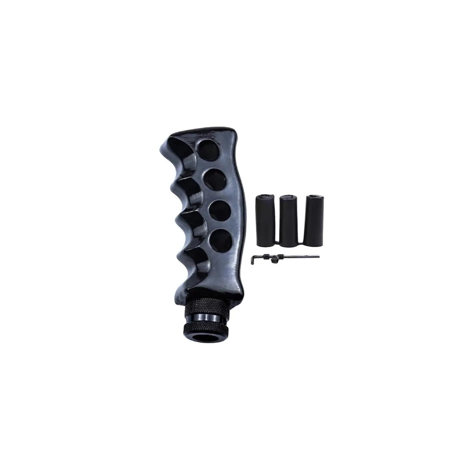 Hsukiho Black Car Shift Knob Cover Car Gear Shifter Knob For Manual Automatic Transmissions Replace Parts(Black)