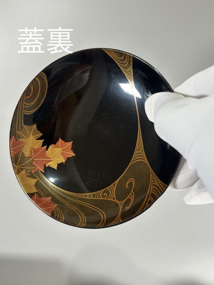 Amazon.co.jp: 龍田川蒔絵 漆器 紅葉文様 懐石 上物 初期 旧家所蔵品 