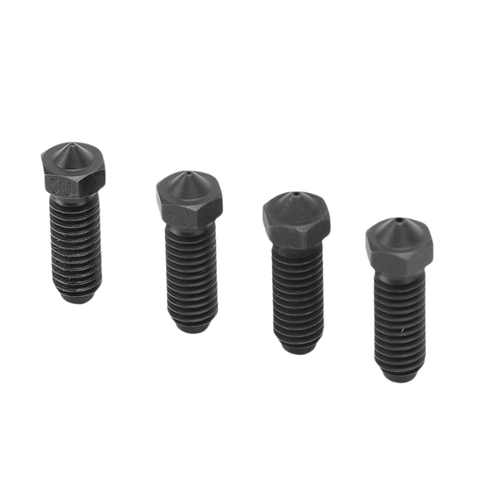 Zestaw Dysz ze Stali Hartowanej, Wysokowydajne Dysze Wytłaczarki Metalowej 0,2 Mm 0,4 Mm 0,6 0,8 do Materiałów do Drukarek 3D