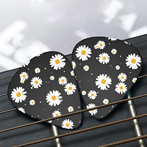 Lot de 12 médiators pour guitare basse électrique et acoustique Motif marguerite Blanc/jaune - Les Beatles, Paul McCartney, John Lennon, RIngo Starr, George Harrison Lot de 12 médiators pour guitare basse électrique et acoustique Motif marguerite Blanc/jaune – Image 8